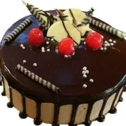 chocolate velvet indulgence cake with smooth creamy chocolate layers