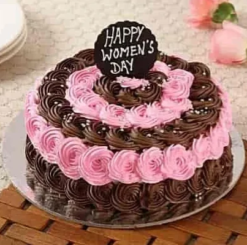 elan womens day designer cake with elegant premium design