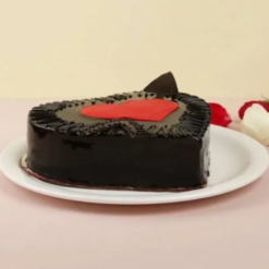 eternal heart choco celebration cake with heart shape chocolate design