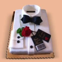 papa style celebration cake with stylish design for father