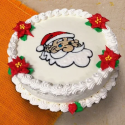 santa magic fondant celebration cake with christmas theme design