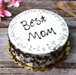 super mom celebration cake with elegant design for mother
