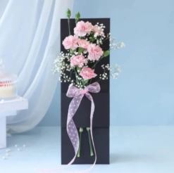 Fresh carnation flower bouquet for birthday and celebration gift