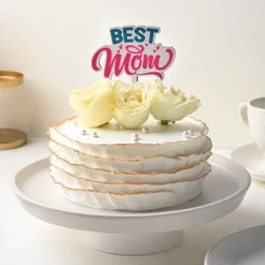 Elegant Rose Bouquet Mother’s Day Celebration Cake 2