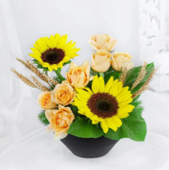 Fresh sunflower bouquet for birthday and celebration gift