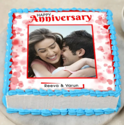 anniversary bliss cake with elegant design for romantic celebration and couple moments