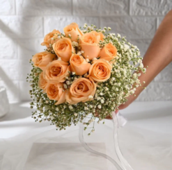 Blushing pink rose bouquet for romantic and special occasions