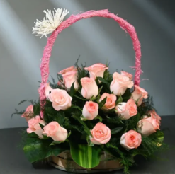 Crimson red rose bouquet for romantic gift and anniversary