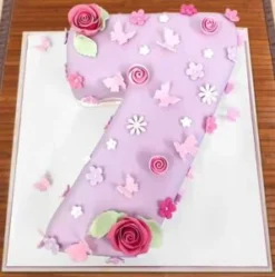 elegant number seven celebration cake number cake for birthday online delivery India