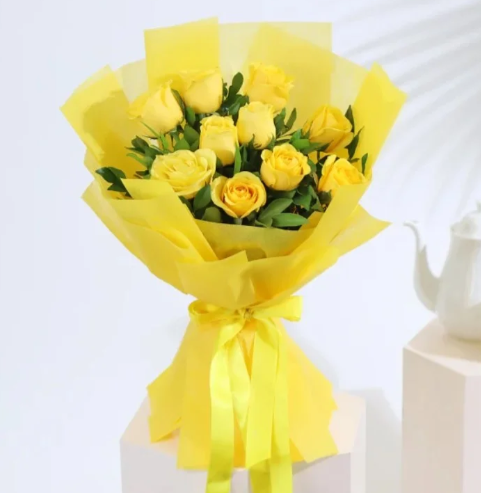 Golden Sunshine Gerbera Bouquet 2