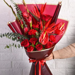 Graceful mixed flower bouquet for birthday and celebration gift