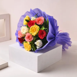 Luxury mixed rose bouquet for premium gifting