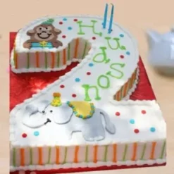 vibrant party number two delight cake number two birthday cake online delivery India