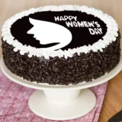 choco chip delight womens cake with soft cream layers and chocolate chips