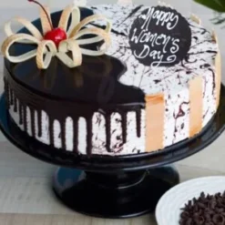 choco vanilla harmony womens cake with dual flavor layers and soft cream texture