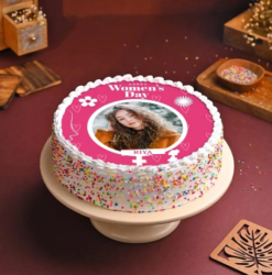 glamoura elegance photo cake with custom image print and premium design