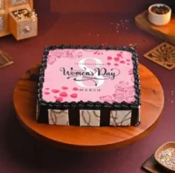 graceful celebration womens cake with soft cream layers and elegant design