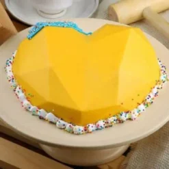 loveaura heart pinata cake with romantic design and hidden surprise inside`