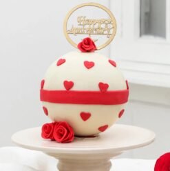 pineapple bliss smash pinata cake with hidden chocolates and dome shape