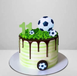 soccer theme football lovers cake for birthday celebration