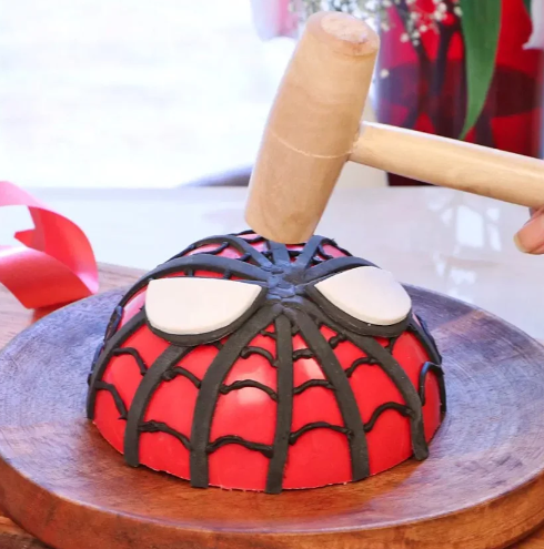 Spiderman Pinata Chocolate Cake 3