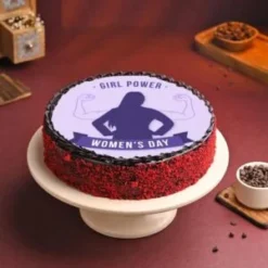 sweet indulgence womens cake with rich cream layers and elegant design