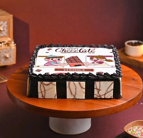 Affection Chocolate Day Romantic Celebration Cake 2