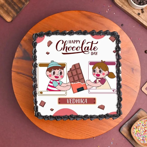 Affection Chocolate Day Romantic Celebration Cake 3