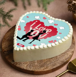 romantic cake with elegant design and smooth creamy layers
