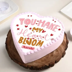 be mine romantic heart cake for proposal and valentine gifting