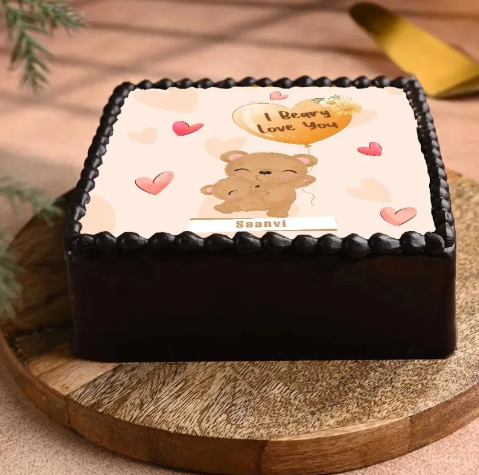 Bear Hugs Of Joy Romantic Teddy Celebration Cake 2