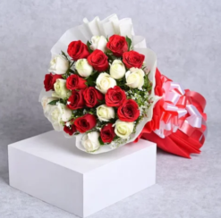 Blushing pink rose bouquet for romantic gift and celebration