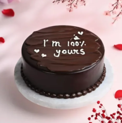heart shape chocolate cake with rich creamy layers and romantic design