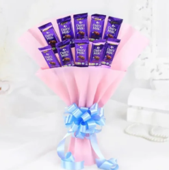 chocolate kiss rose bouquet with fresh roses and chocolates for romantic gifting