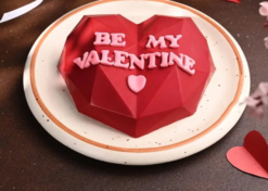 cozy love valentine chocolate cake for romantic celebration