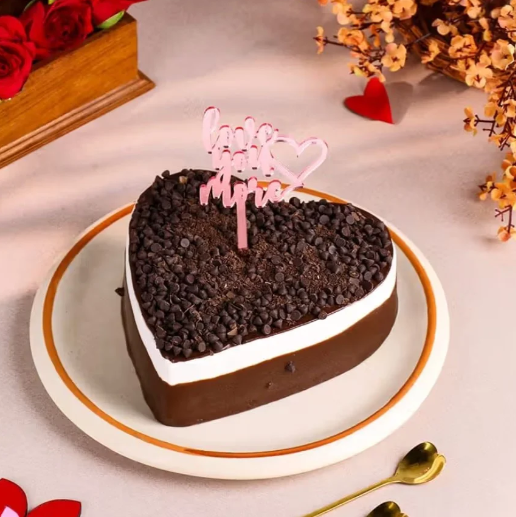 Endless Love Choco Heart Cake 2