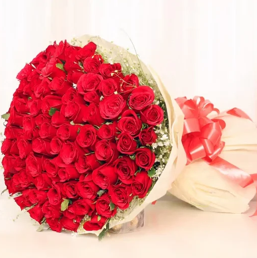 Eternal Crimson Love Rose Bouquet1