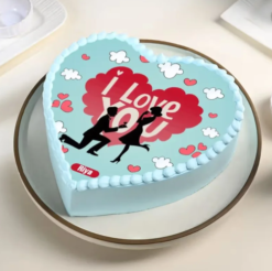 Eternal Love Ring Proposal Cake Romantic Ring Ceremony Cake