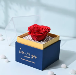 luxury preserved rose in box with elegant design and long lasting bloom