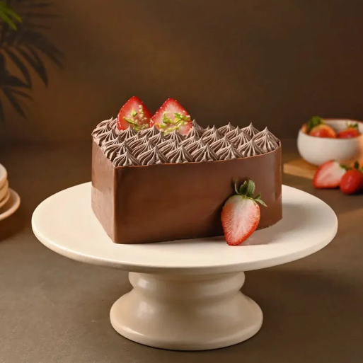 Heartfelt Chocolate Bliss Love Cake 2