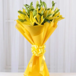 Fresh lily bouquet for birthday and celebration gift