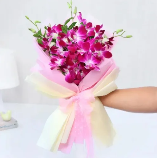 Majestic Purple Orchid Bouquet 2