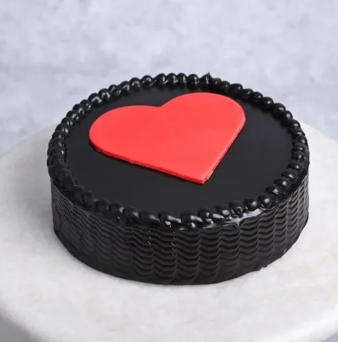 Passion Bloom Roses & Celebration Cake Combo 3