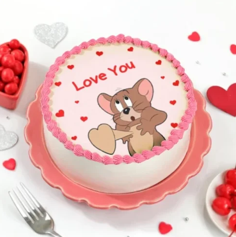 Passionate Red Velvet Love Cake Online passionate red velvet love cake for romantic celebration