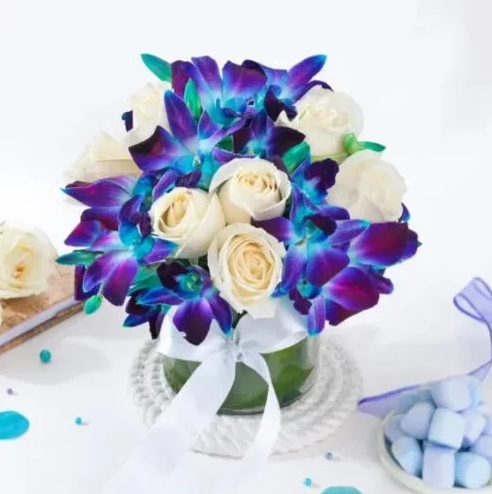 Purple Orchid Charm Bouquet 3