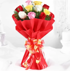 Radiant mixed flower bouquet for birthday and celebration gift