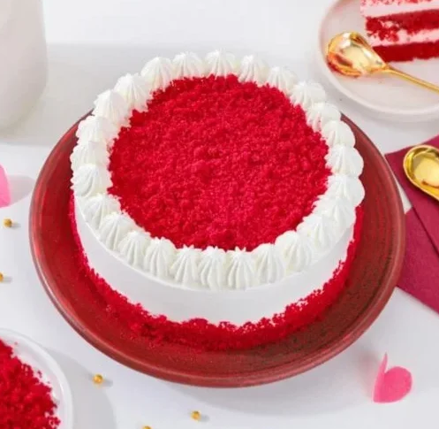 Red Velvet Rose Cake 3