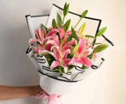 Regal lily bouquet for premium gifting and celebrations
