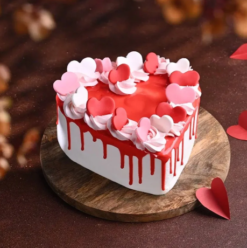 romantic hearts valentine love cake for special celebration
