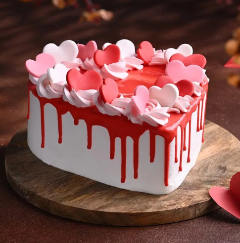 Romantic Hearts Valentine Love Cake 3